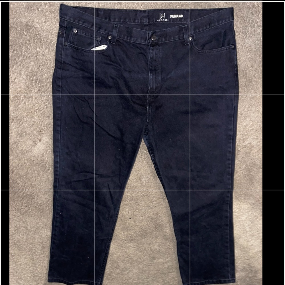 George Straight Leg Black Jean